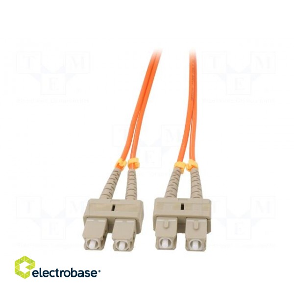 Fiber patch cord | OM2 | both sides,SC/UPC | 2m | LSZH | orange image 2