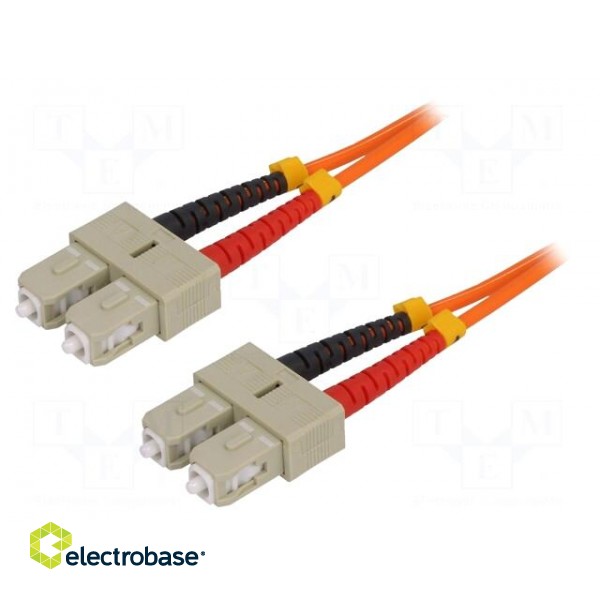 Connector: fiber optic | patchcord | multi mode duplex (MM) | male