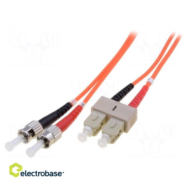 Fiber patch cord | OM2 | SC/UPC,ST/UPC | 2m | Optical fiber: 50/125um