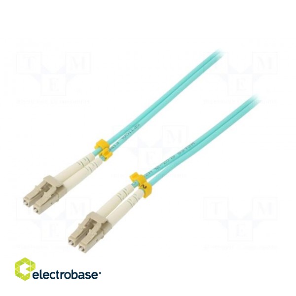 Fiber patch cord | OM3 | both sides,LC/UPC | 1m | LSZH | green фото 1