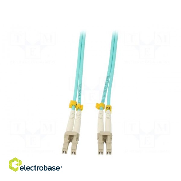Fiber patch cord | OM3 | both sides,LC/UPC | 2m | LSZH | green image 2