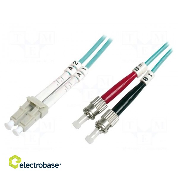 Fiber patch cord | OM3 | LC/UPC,ST/UPC | 1m | Optical fiber: 50/125um
