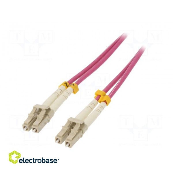 Fiber patch cord | OM4 | both sides,LC/UPC | 1m | LSZH | green фото 1