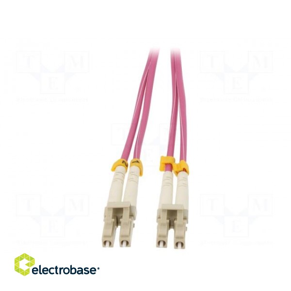 Fiber patch cord | OM4 | both sides,LC/UPC | 3m | LSZH | green image 2