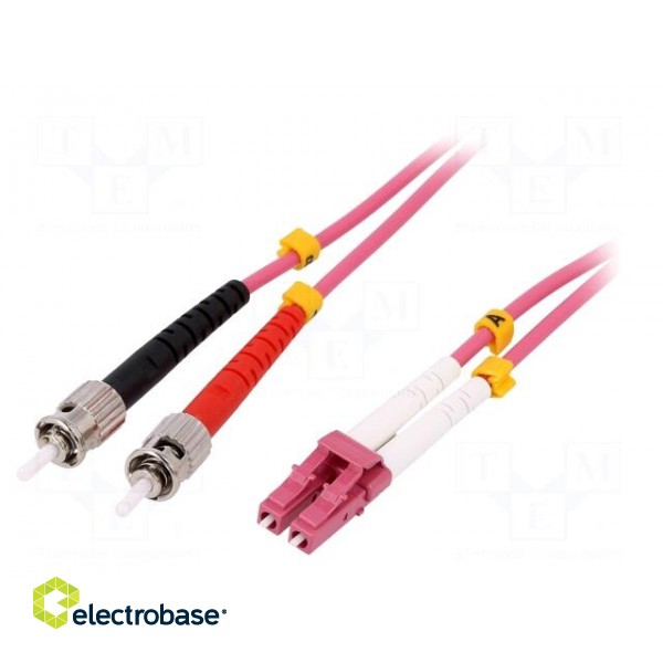 Fiber patch cord | OM4 | LC/UPC,ST/UPC | 3m | Optical fiber: 50/125um