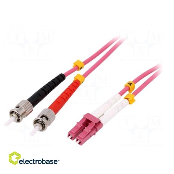 Fiber patch cord | OM4 | LC/UPC,ST/UPC | 2m | Optical fiber: 50/125um