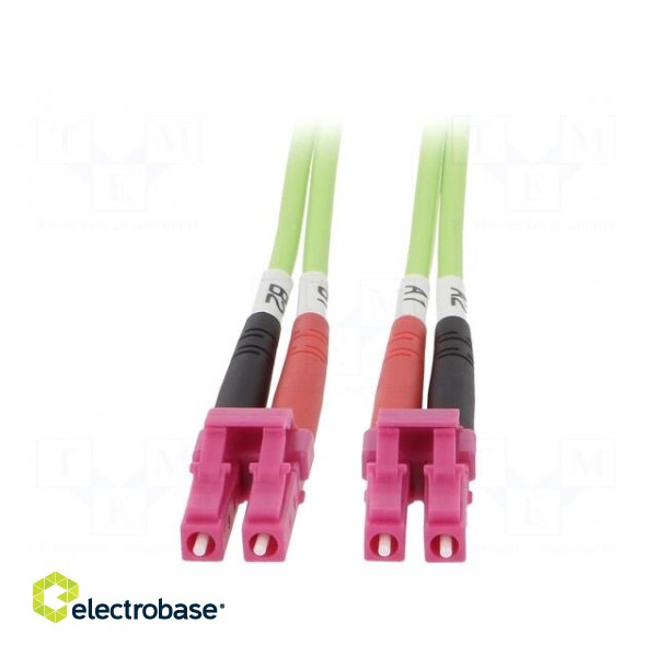 Fiber patch cord | OM5 | LC/UPC,both sides | 3m | LSZH | green image 2