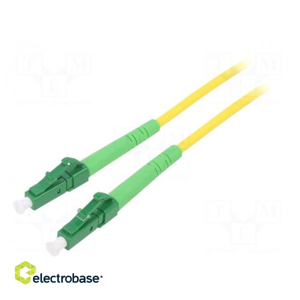 Fiber patch cord | OS2 | LC/APC,both sides | 1m | LSZH | yellow