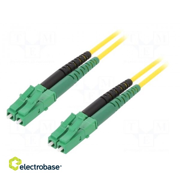 Fiber patch cord | OS2 | both sides,LC/APC | 2m | LSZH | yellow