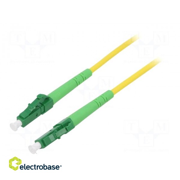 Fiber patch cord | OS2 | LC/APC,both sides | 2m | LSZH | yellow