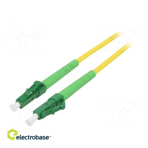 Fiber patch cord | OS2 | LC/APC,both sides | 30m | LSZH | yellow