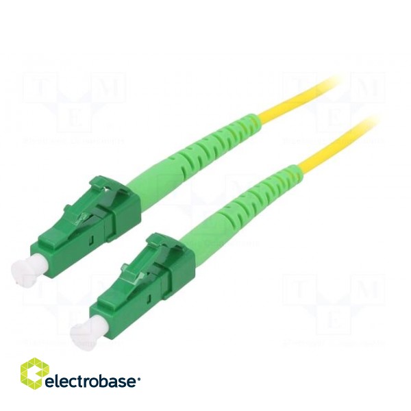 Fiber patch cord | OS2 | LC/APC,both sides | 3m | LSZH | yellow