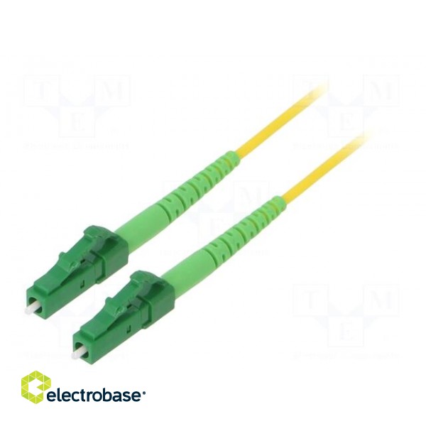Fiber patch cord | OS2 | LC/APC,both sides | 5m | LSZH | yellow