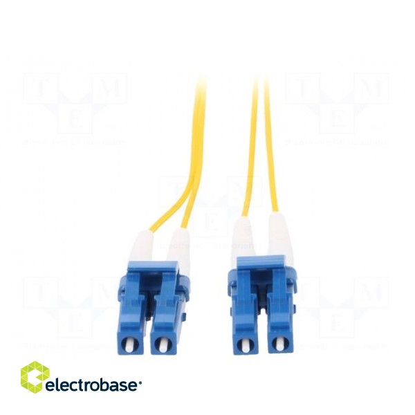 Fiber patch cord | OS2 | LC/UPC,both sides | 5m | LSZH | yellow image 2