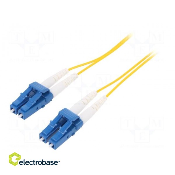 Fiber patch cord | OS2 | LC/UPC,both sides | 5m | LSZH | yellow image 1
