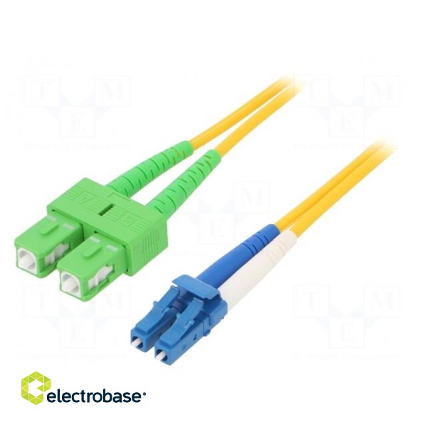 Fiber patch cord | OS2 | LC/UPC,SC/APC | 1m | Optical fiber: 9/125um image 1