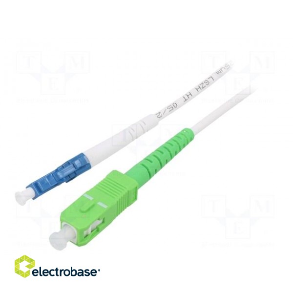 Fiber patch cord | OS2 | LC/UPC,SC/APC | 2m | Optical fiber: 9/125um