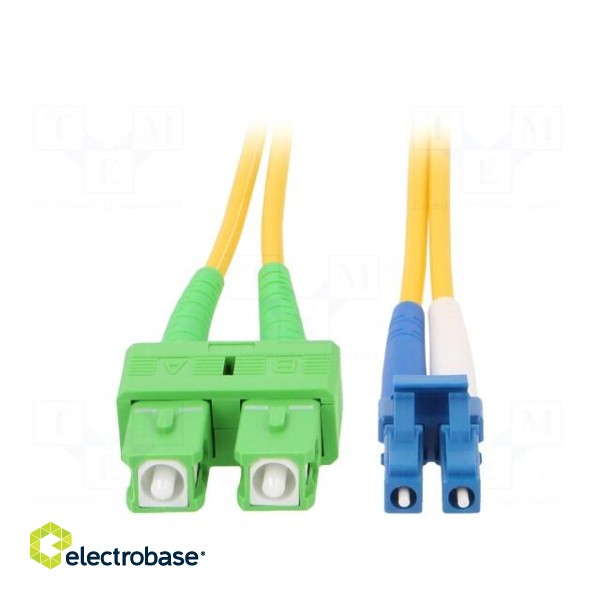 Fiber patch cord | OS2 | LC/UPC,SC/APC | 3m | Optical fiber: 9/125um image 2