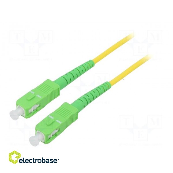 Fiber patch cord | OS2 | SC/APC,both sides | 0.5m | LSZH | yellow