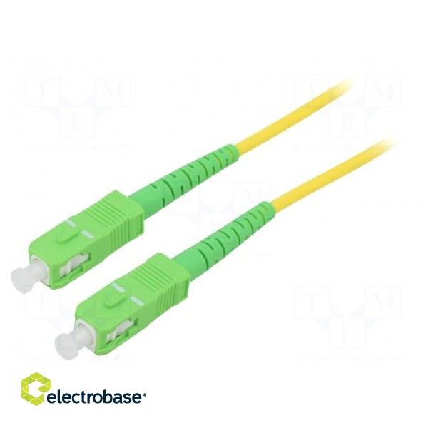 Fiber patch cord | OS2 | SC/APC,both sides | 30m | LSZH | yellow