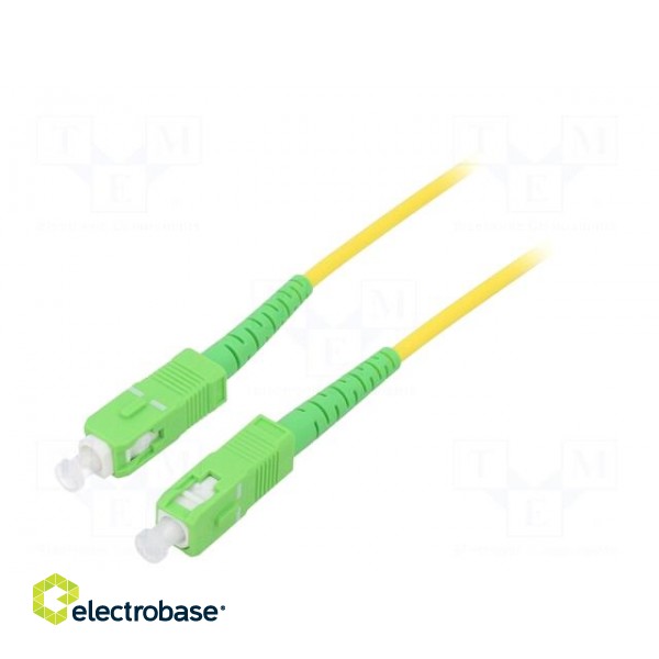 Fiber patch cord | OS2 | SC/APC,both sides | 5m | LSZH | yellow