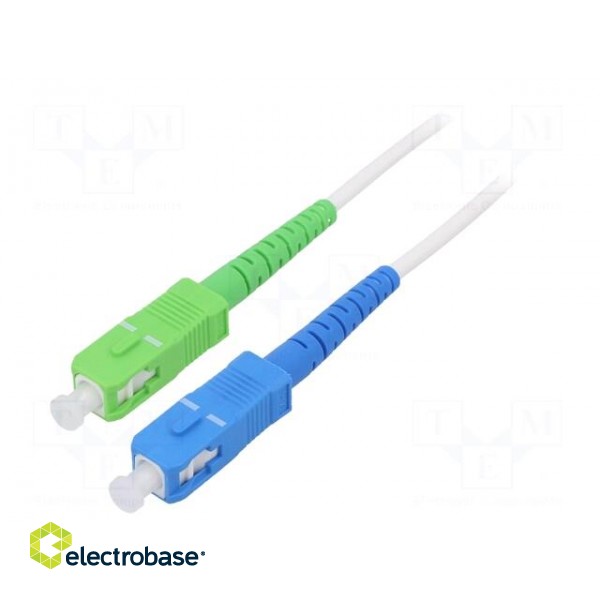 Fiber patch cord | OS2 | SC/APC,SC/UPC | 20m | Optical fiber: 9/125um