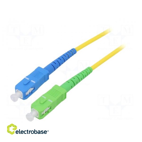 Fiber patch cord | OS2 | SC/APC,SC/UPC | 20m | Optical fiber: 9/125um