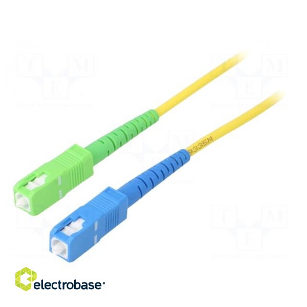 Fiber patch cord | OS2 | SC/APC,SC/UPC | 25m | Optical fiber: 9/125um