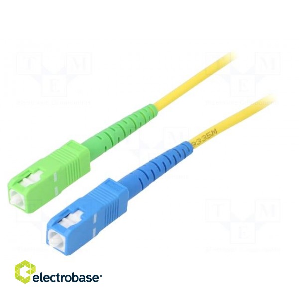 Fiber patch cord | OS2 | SC/APC,SC/UPC | 2m | Optical fiber: 9/125um