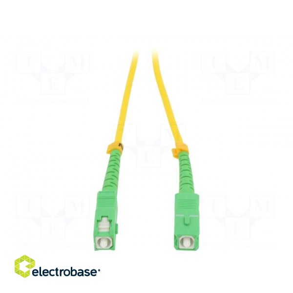 Fiber patch cord | both sides,SC/APC | 2m | LSZH | yellow paveikslėlis 2