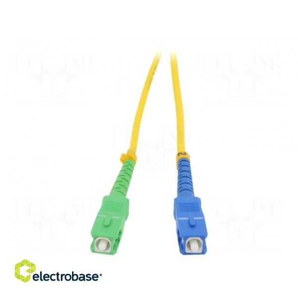 Fiber patch cord | SC/APC,SC/UPC | 2m | LSZH | Optical fiber: 9/125um image 2