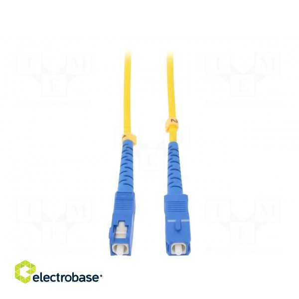 Fiber patch cord | SC/UPC,both sides | 0.5m | LSZH | yellow image 2