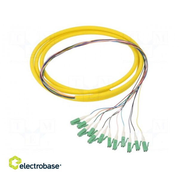 Optic fiber pigtail | LC/APC,fiber | 2m | Input: fiber x12