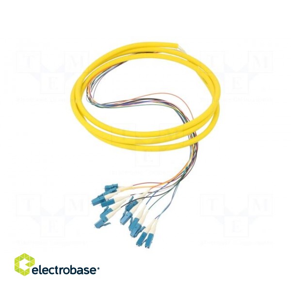 Optic fiber pigtail | LC/UPC,fiber | 2m | Input: fiber x12