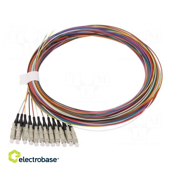 Optic fiber pigtail | OM1 | LC/UPC | 2m | LSZH | Connector colour: blue