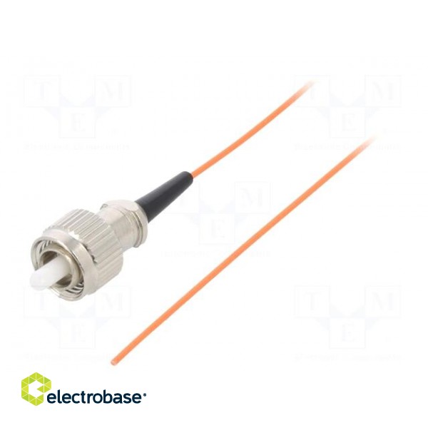 Optic fiber pigtail | OM2 | FC/UPC | 2m | LSZH | orange | Wire dia: 0.9mm image 1