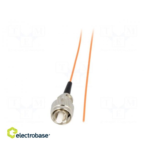 Optic fiber pigtail | OM2 | FC/UPC | 3m | LSZH | orange | Wire dia: 0.9mm paveikslėlis 2