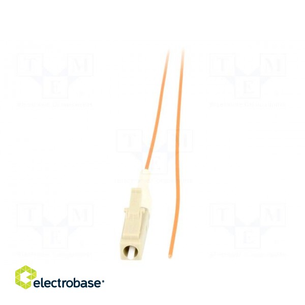Optic fiber pigtail | OM2 | LC/UPC | 1m | LSZH | Connector colour: grey image 2