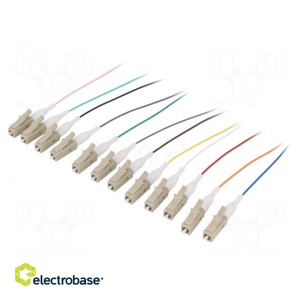 Connector: fiber optic | patchcord | both sides,LC | snap fastener