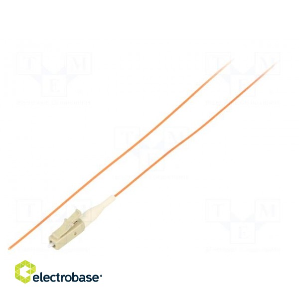 Optic fiber pigtail | OM2 | LC/UPC | 3m | LSZH | Connector colour: grey paveikslėlis 1