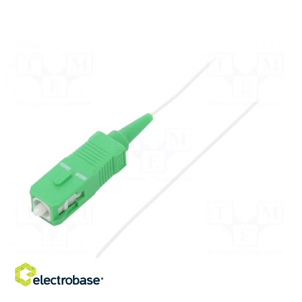 Optic fiber pigtail | SC/APC | 1m | Optical fiber: 9/125um | LSZH image 1