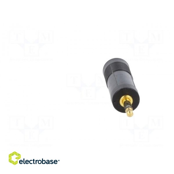 Adapter | Jack 3.5mm 3pin plug,Jack 6,3mm socket | black image 5