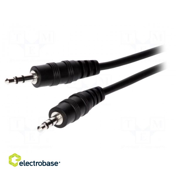 Cable | Jack 3.5mm plug,both sides | 10m | black