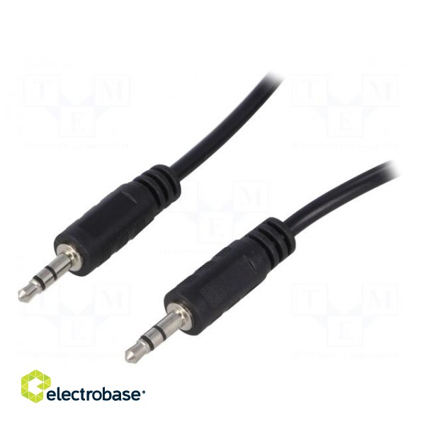 Cable | Jack 3.5mm plug,both sides | 10m | black