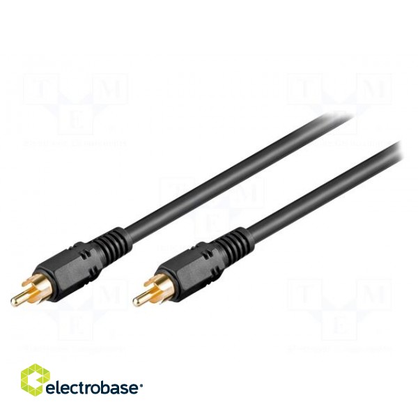 Cable | RCA plug,both sides | 2m | Plating: nickel plated