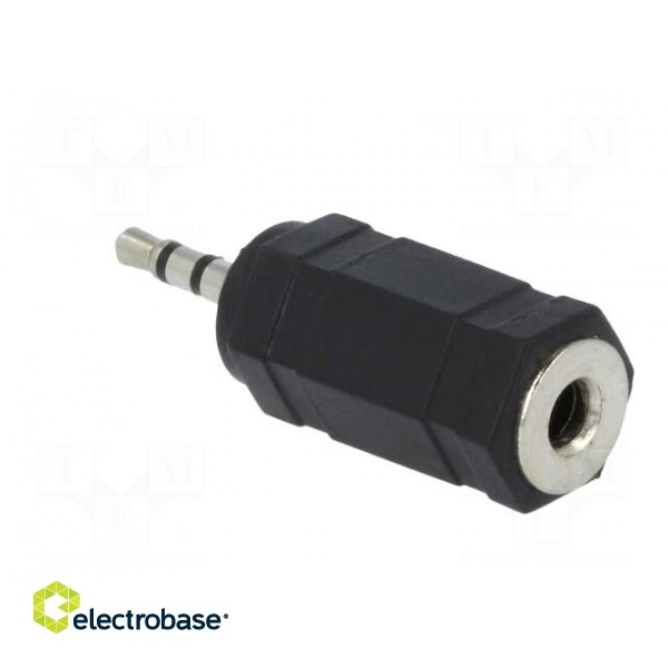 Jack 2.5mm plug,Jack 3.5mm socket | Colour: black image 4