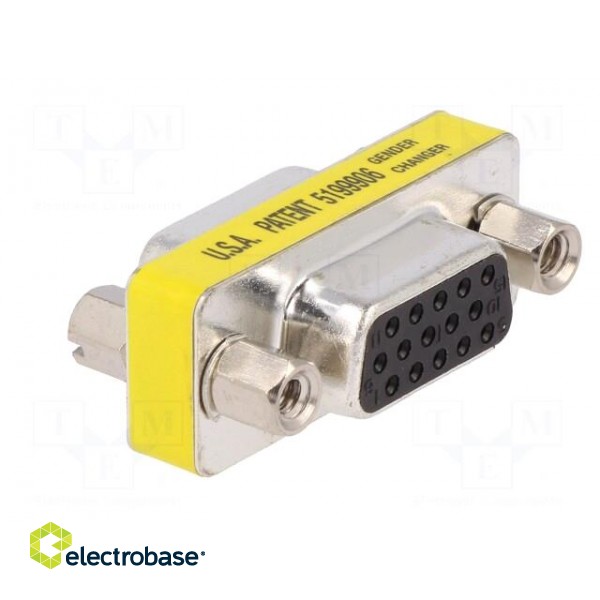 Adapter | D-Sub 15pin HD socket,both sides | connection 1: 1 image 4