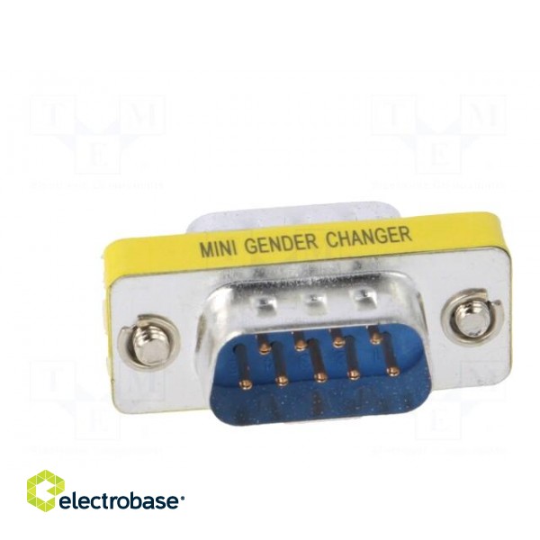 Adapter | D-Sub 9pin plug,both sides | Plating: nickel plated image 5