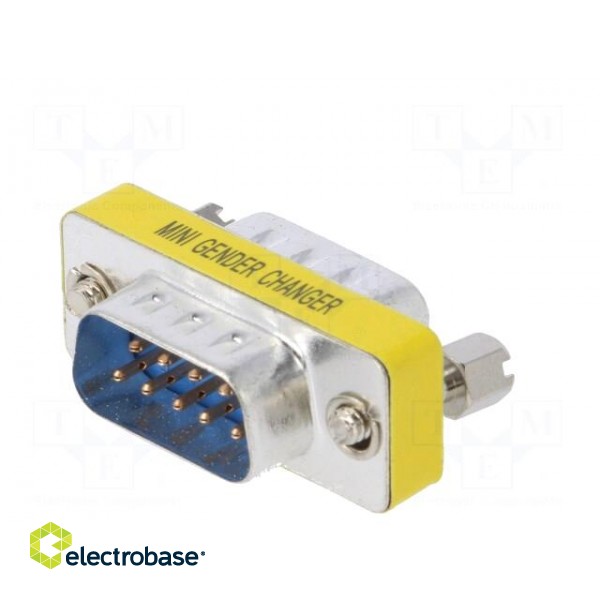Adapter | D-Sub 9pin plug,both sides | Plating: nickel plated image 6