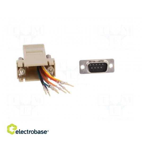 Adapter | D-Sub 9pin plug,RJ45 socket paveikslėlis 9